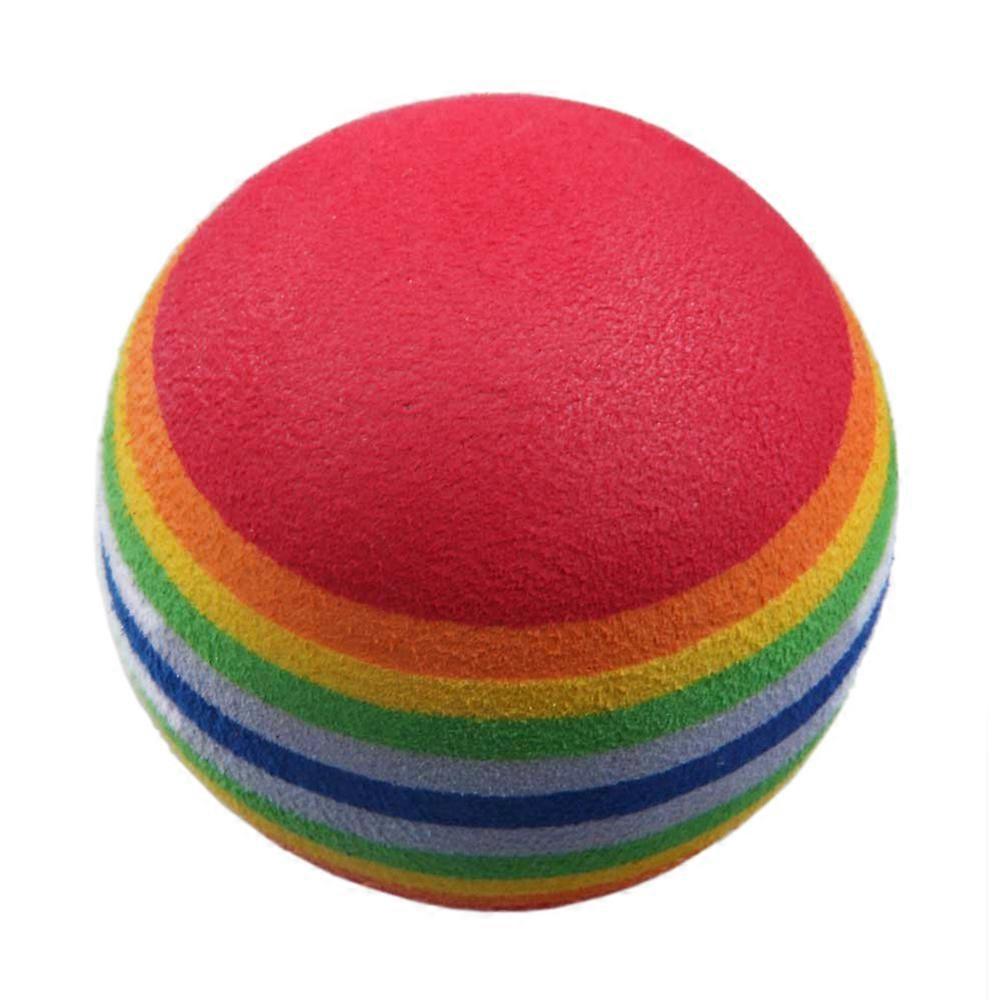 50pcs Golf Swing Aids Indoor Practice Sponge Foam Rainbow Balls