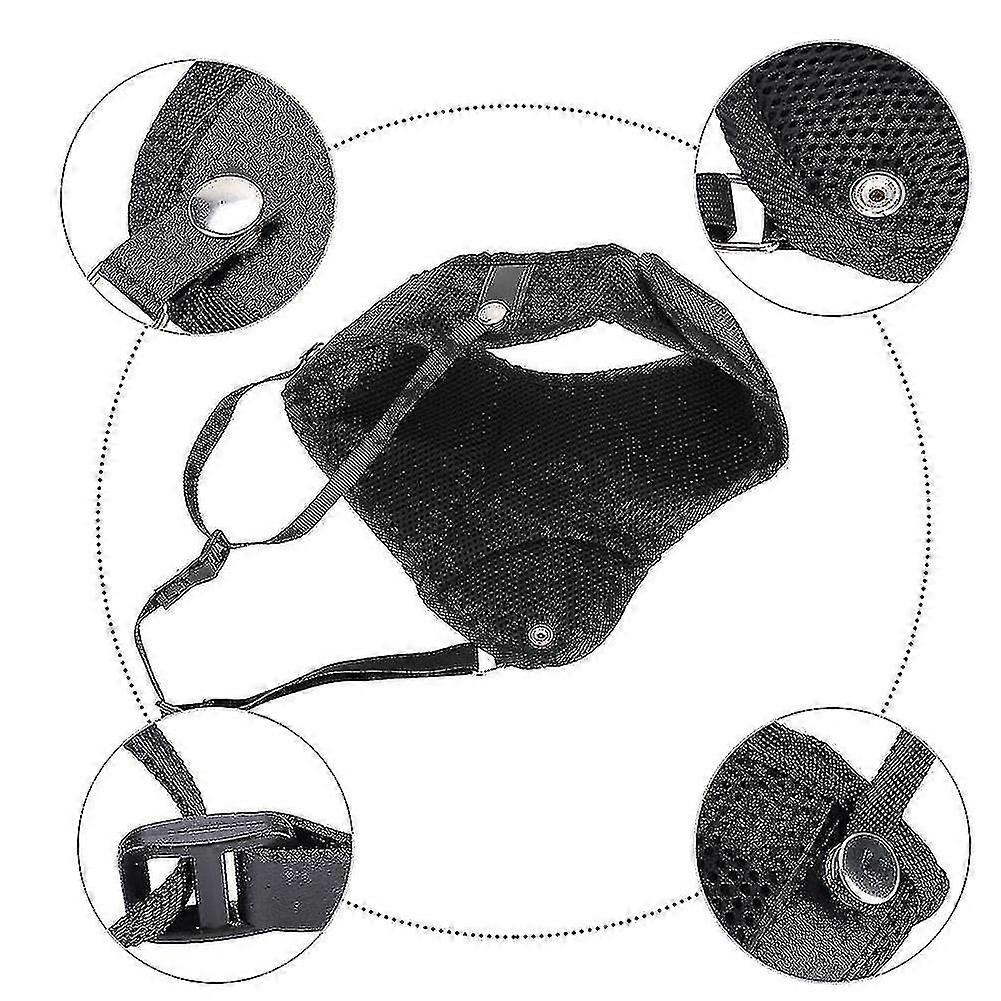Archery Chest Guard Hunting Archery Chest Guard Adjustable Protector Accessory For Hunting Bow String - Black