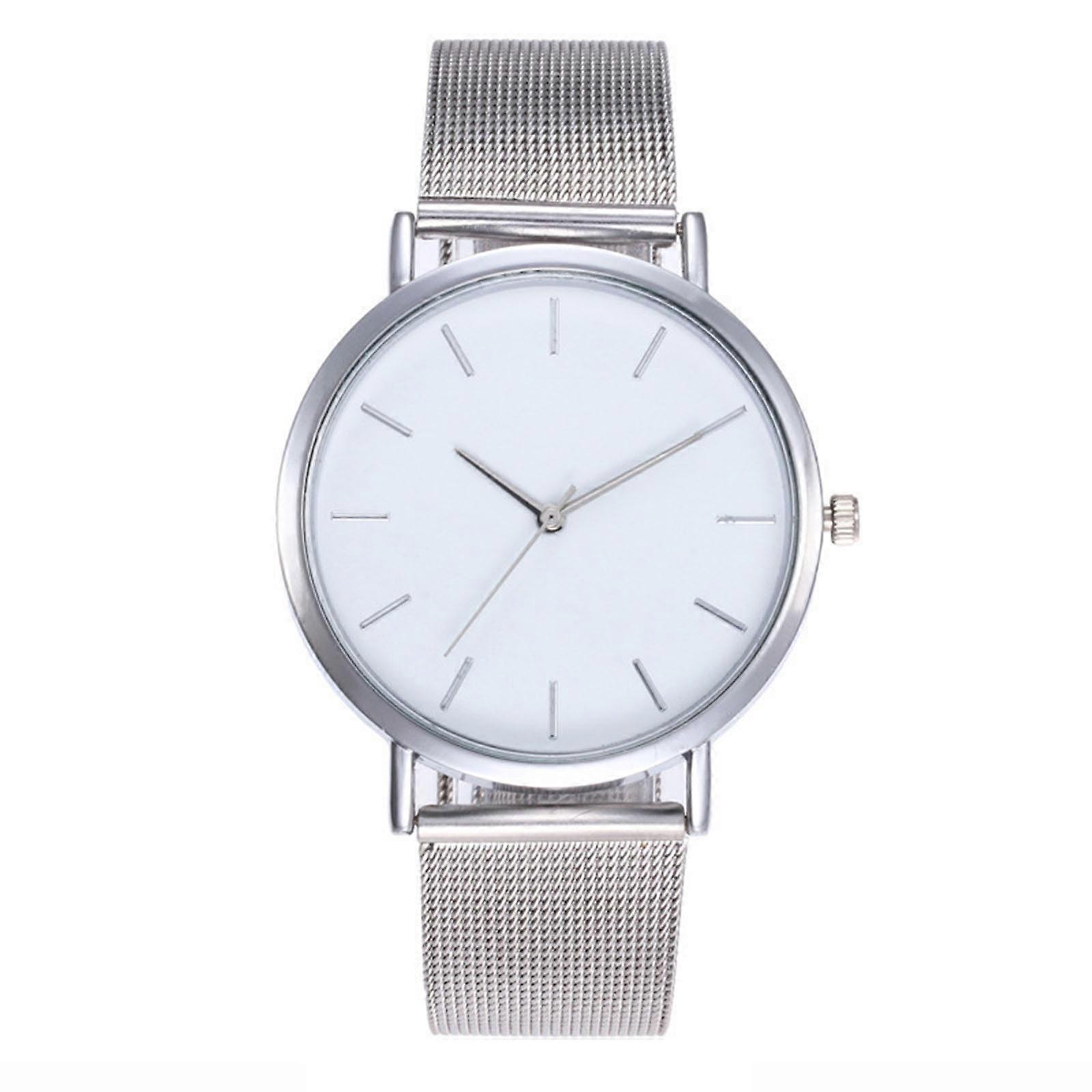 Modieuze exquise mesh stalen riem retro riem quartz dameshorloge