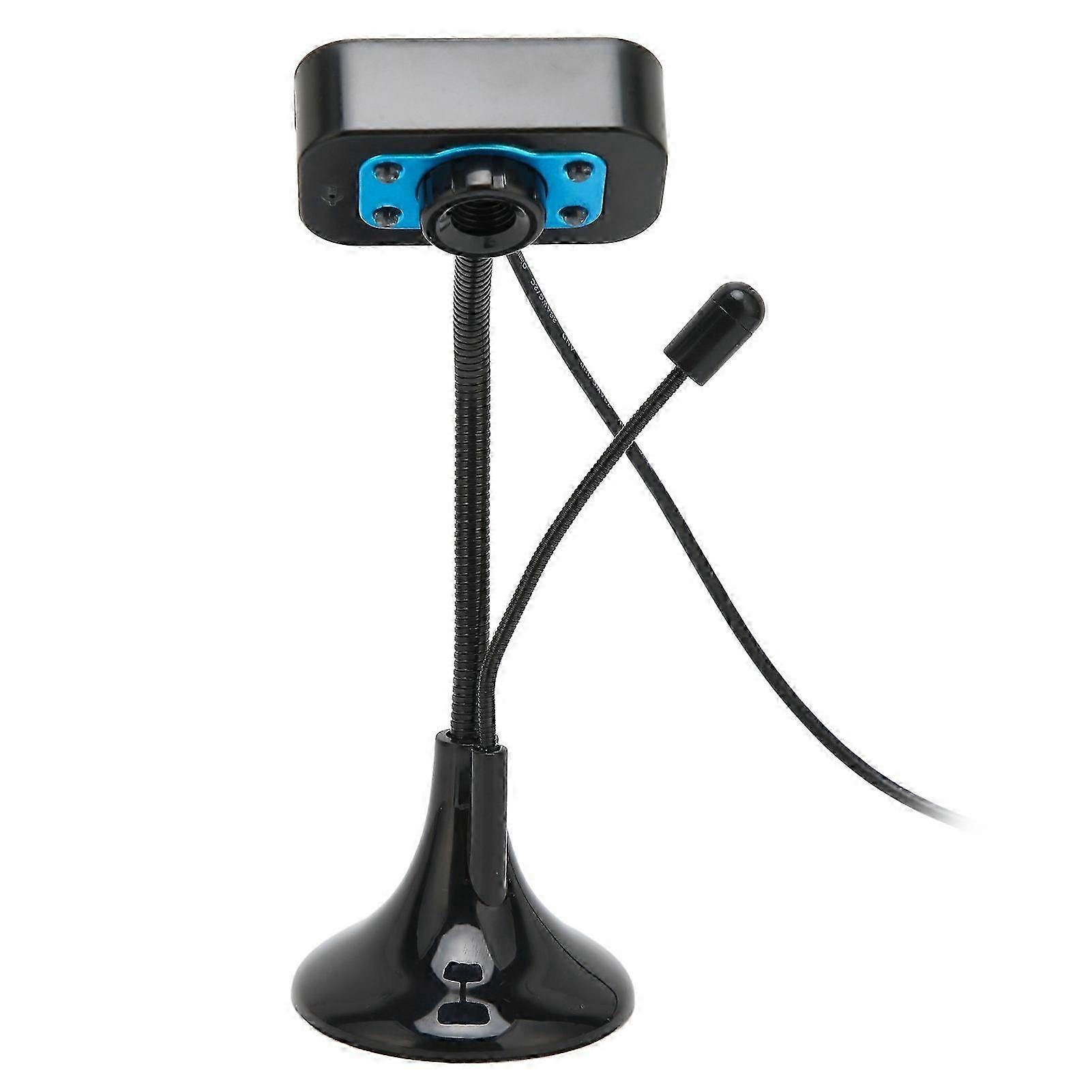 Web Camera High Definition Manual Focus USB Streaming Webcam with LED Fill Light Microphone