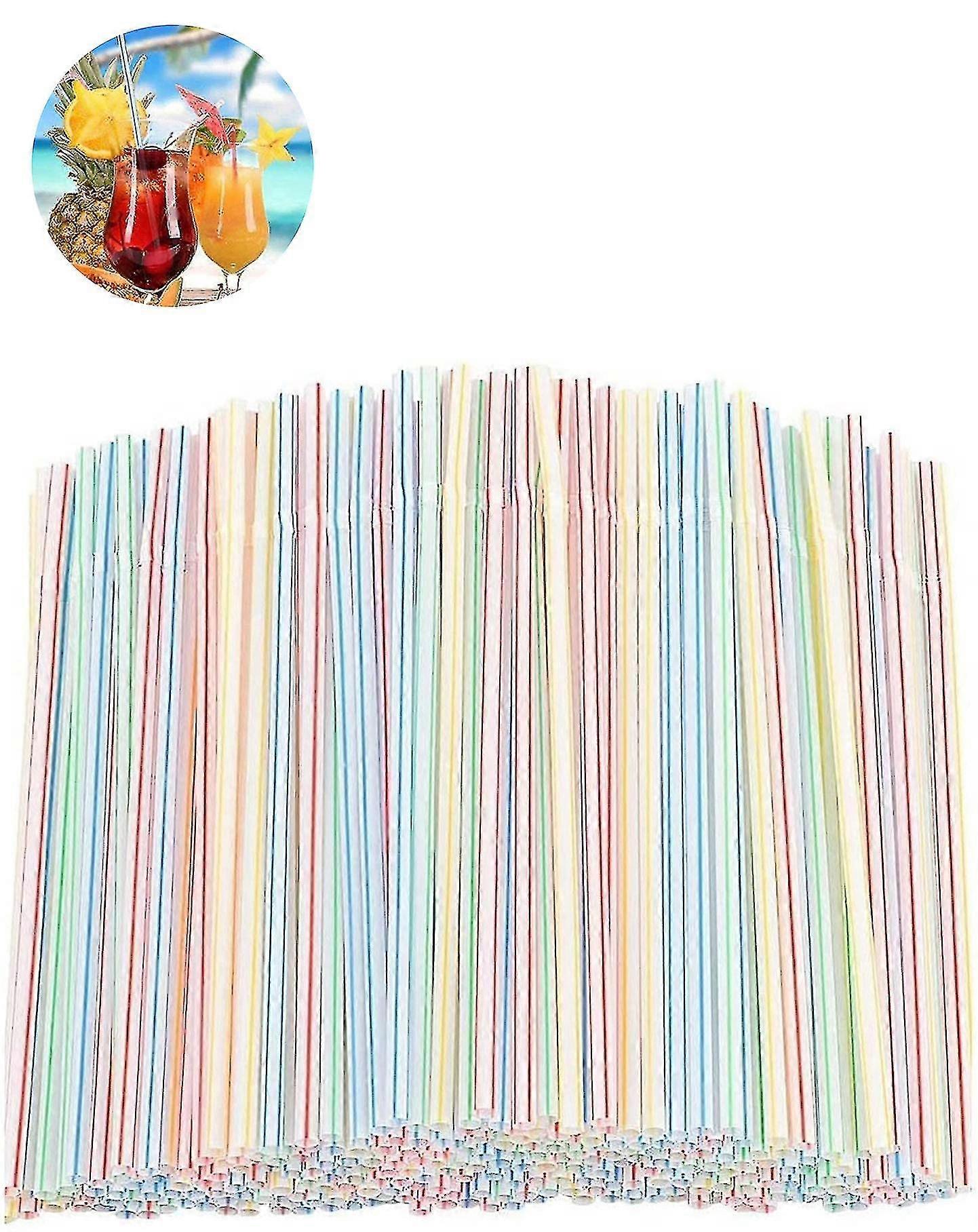 Plastsugrör - Flexibla plastsugrör för hem, bar, fester