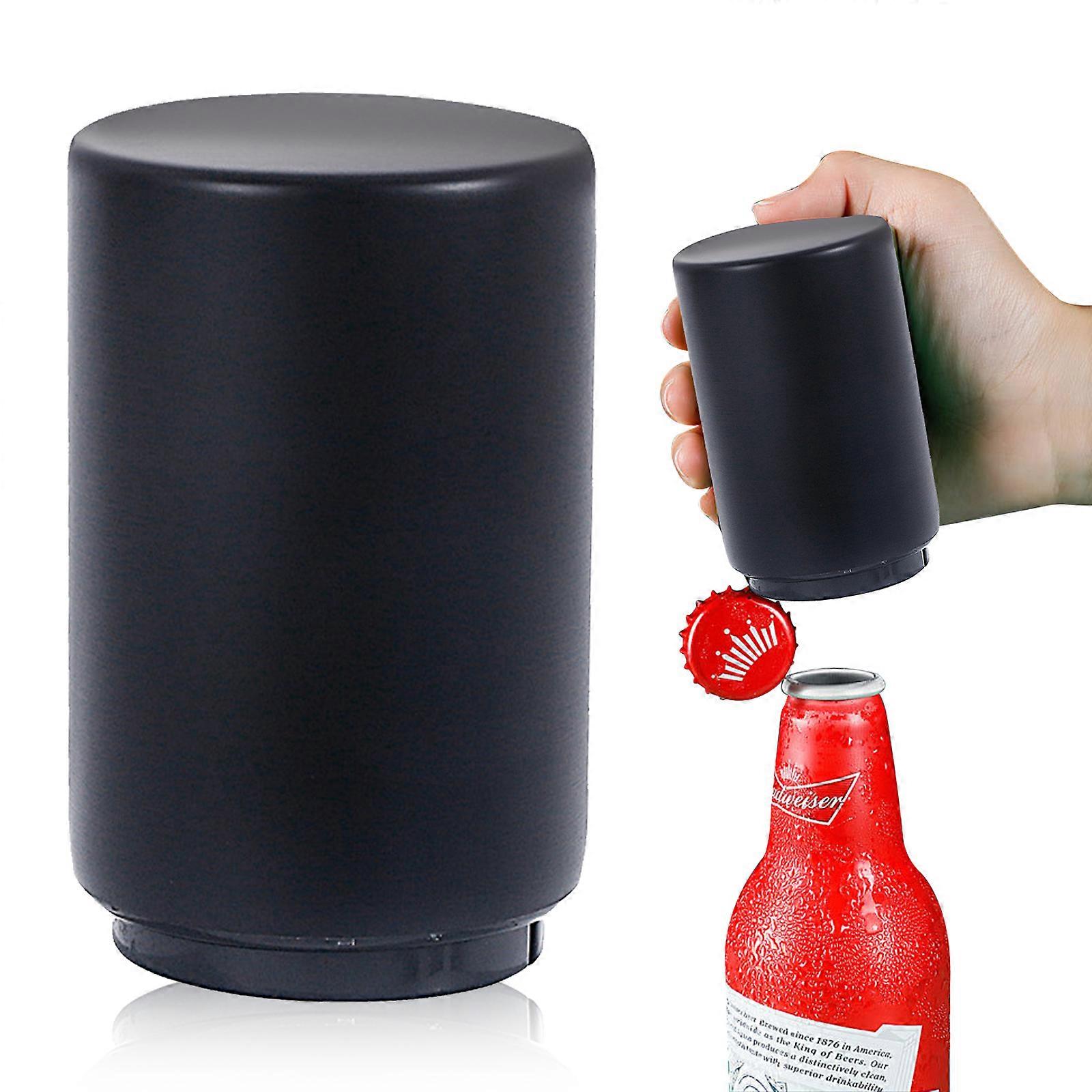 Tryck ner flasköppnare,Magnetisk ölflasköppnare,Tryck ner automatisk flasköppnare,Magnet Öl Cola Soda Crown Cap Top Flasköppnare Verktyg Kök 