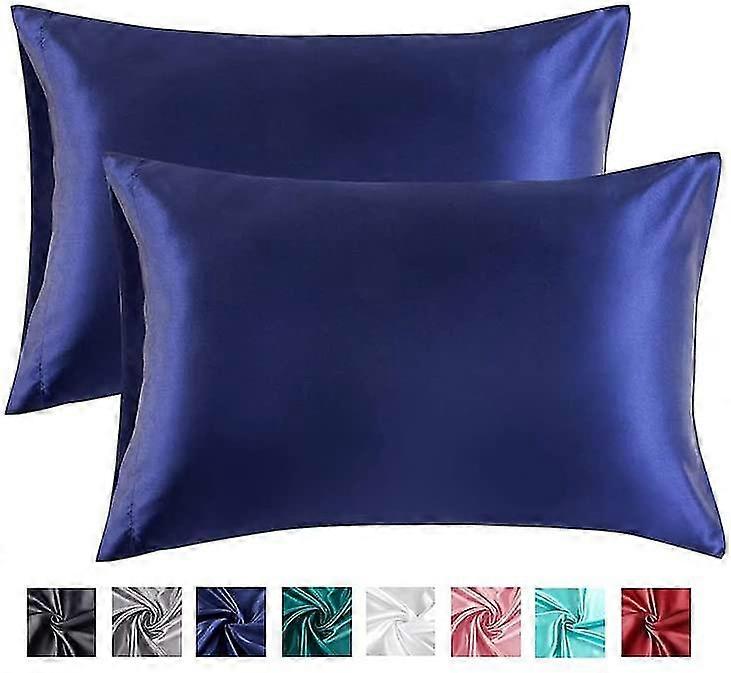Fronhas de cetim de 2 pacotes para cabelo e pele, capas de travesseiro de cetim