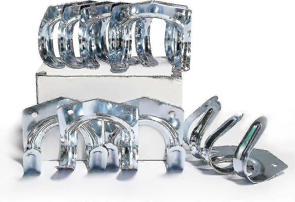 10 Pcs Tool Hanger Hooks, Wall Mounted Storage Hook Racks For Garage Shed And Garden, With Install Screw Tools