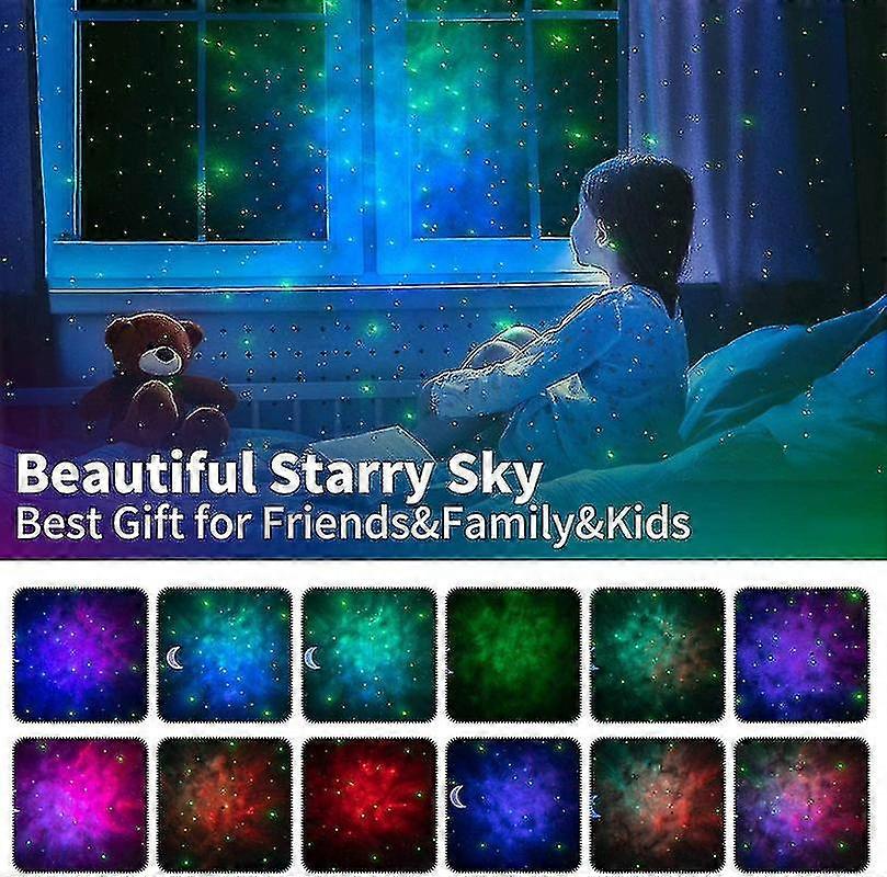 Star Projector Rotating Led Colorful Night Light Nebula Light Atmosphere Bedroom Light