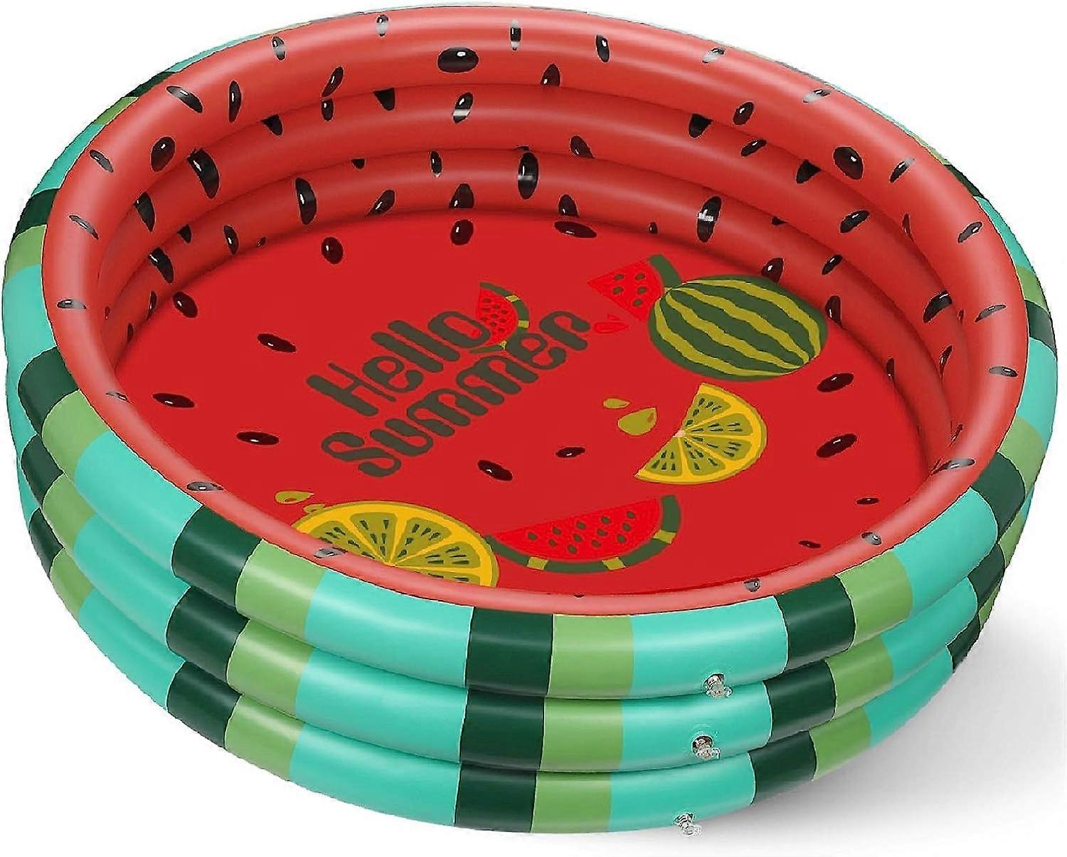 Uppblåsbar barnpool, extra stor babypool sommarvattenmelon barnsimning 