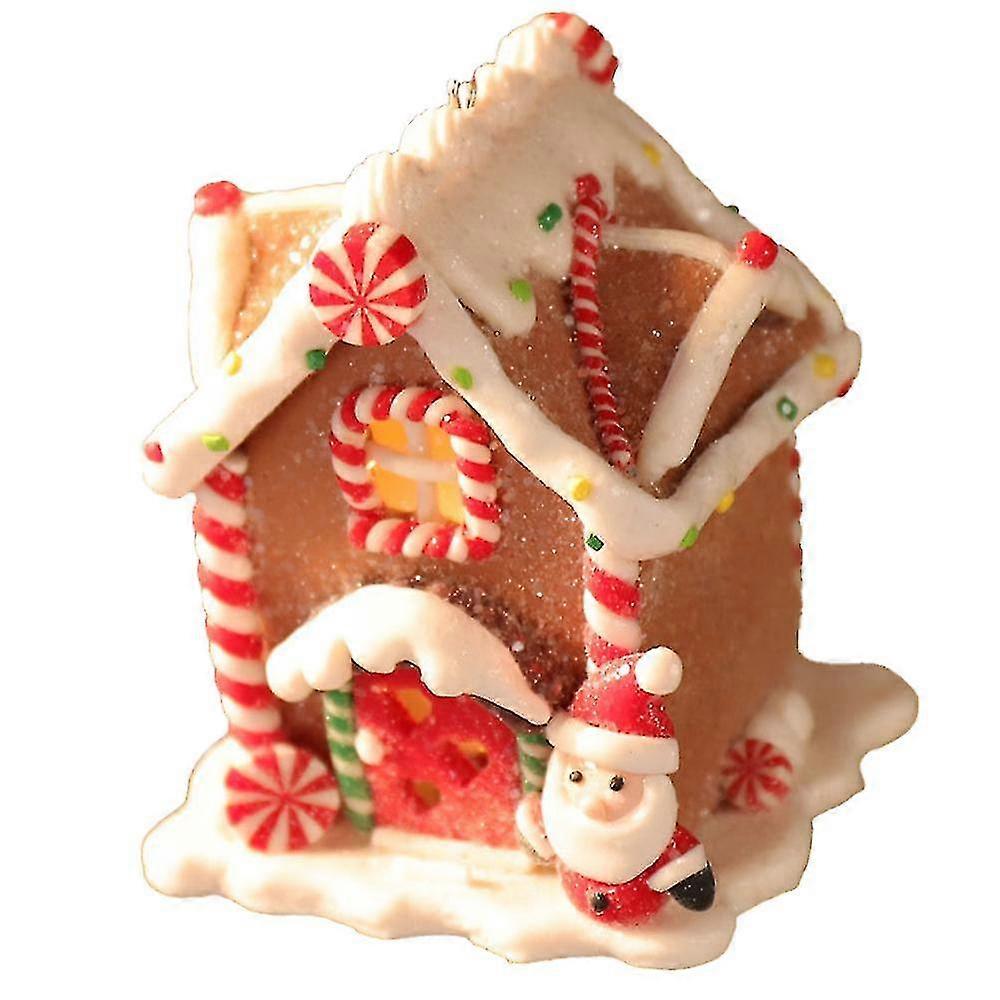 Escena de Navidad Casas de pueblo, led Edificios de Navidad iluminados