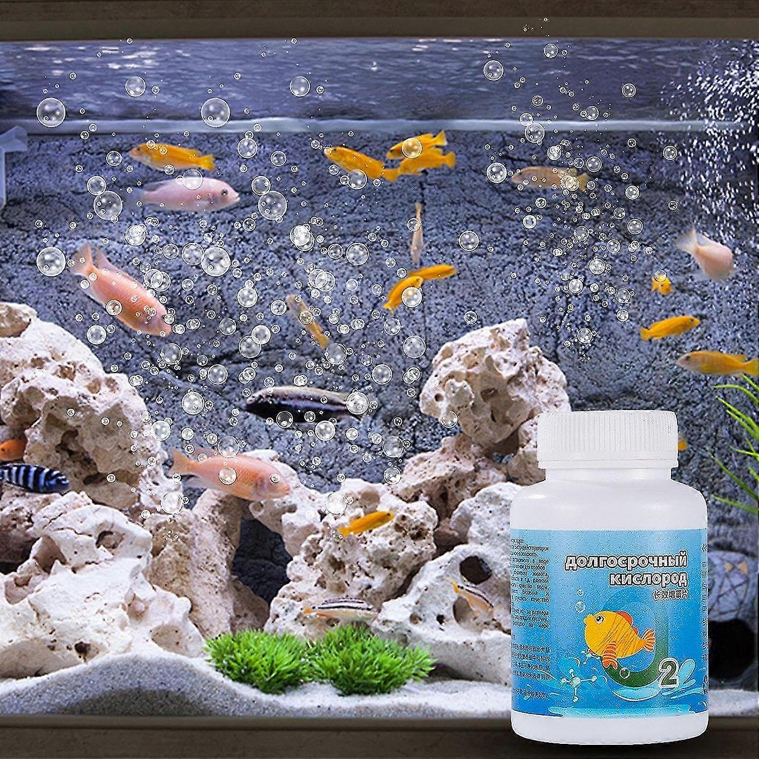 120pcs/bottle δισκία οξυγόνου για τα ψάρια, επεξεργασία νερού καθαριστών νερού ενυδρείων δισκίων οξυγόνου για τα ενυδρεία