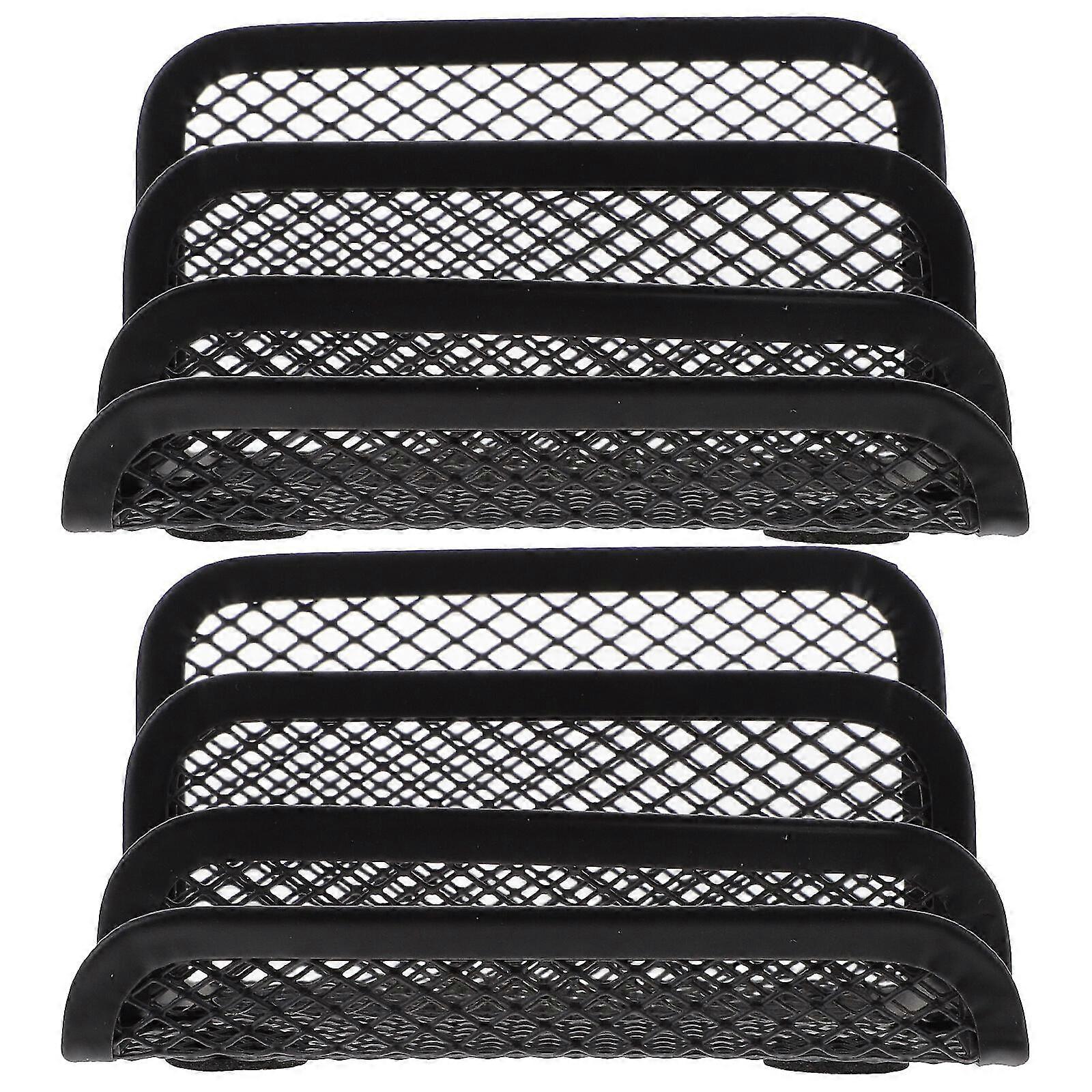 2pcs Business Card Stand Business Card Stands Card Display Stand Metal Name Card Holders