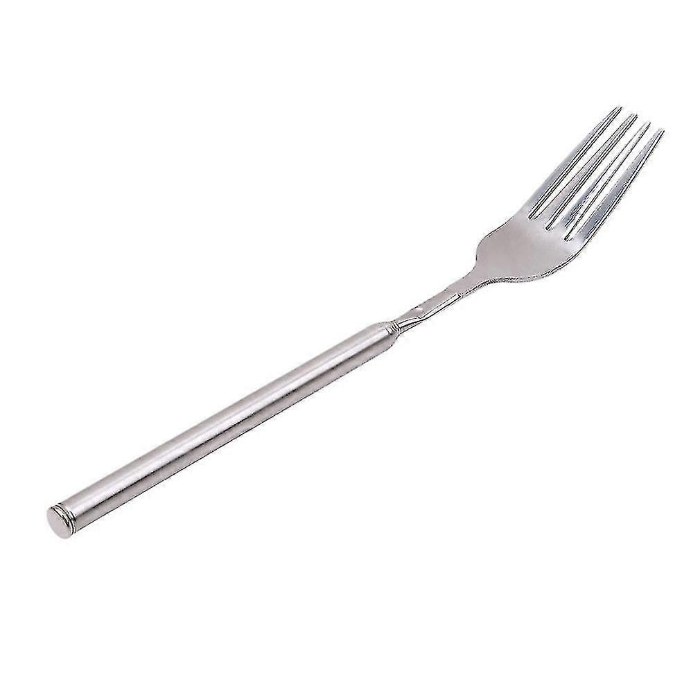 شوكة قابلة للتمديد تلسكوبية الخطمي تحميص شوكة الفولاذ المقاوم للصدأ مقبض طويل تحميص العصي للشواء ، كوكتيل ، شيش كبوب