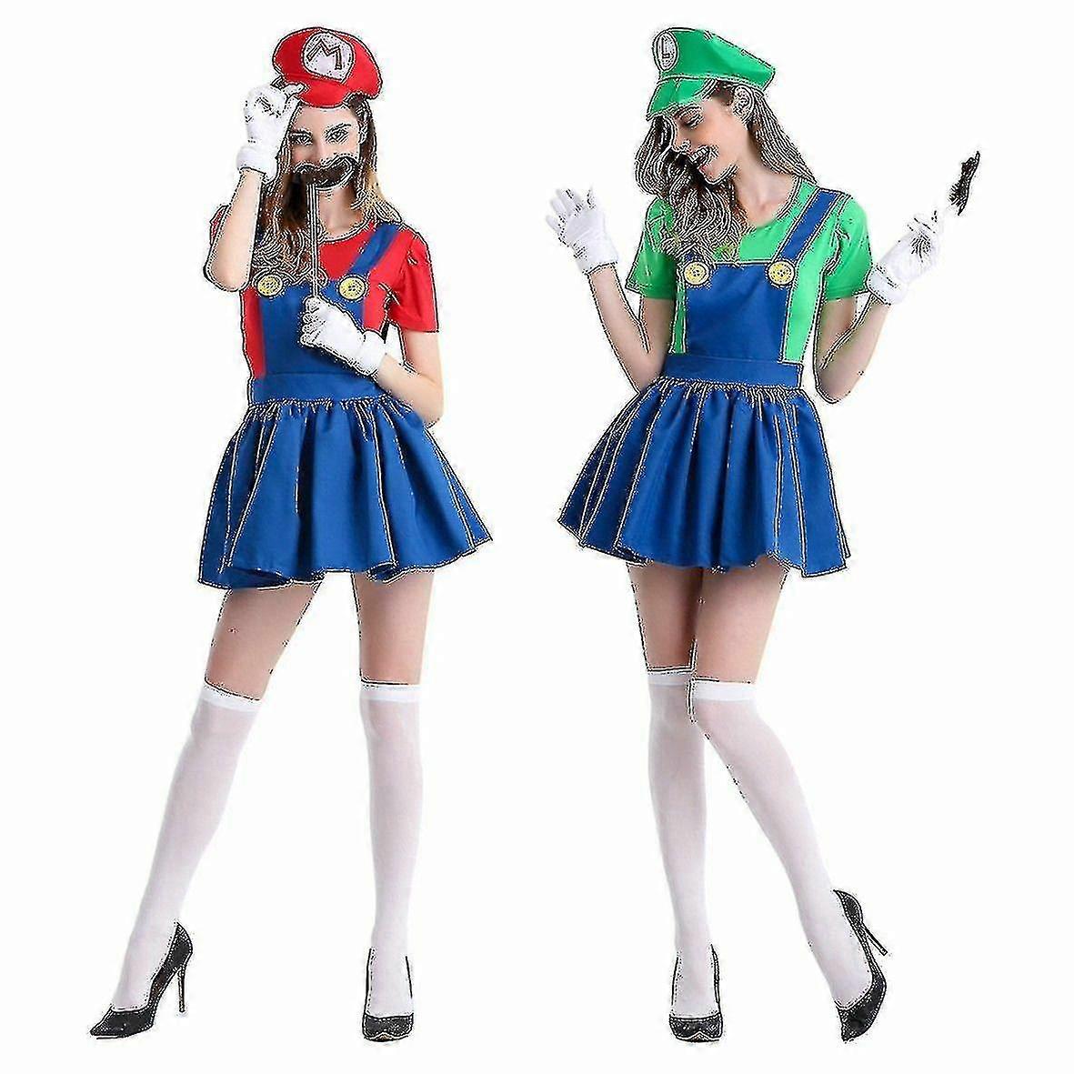 Mario And Luigi Costume Womens_y O