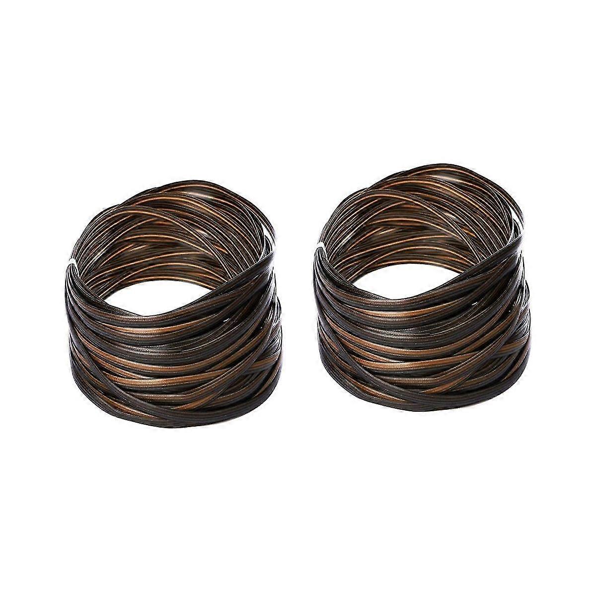 Coffee Gradient Flat Synthetic Rattan Repair Material Rattan Wicker Repair Kit For Knit And Chair T