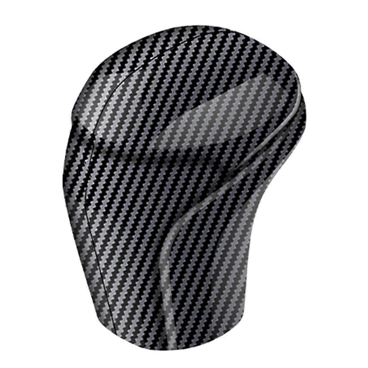 Car Gear Shift Handle Buttons Cover Stickers Gear Shift Knob Trim for 2024 Car Accessories Carbon F