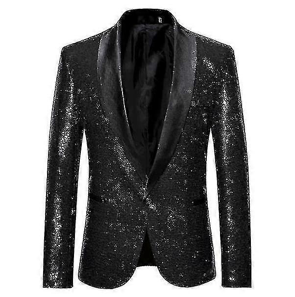 Férfi divat flitter alkalmi blézer wediing ünnepi öltöny kabát