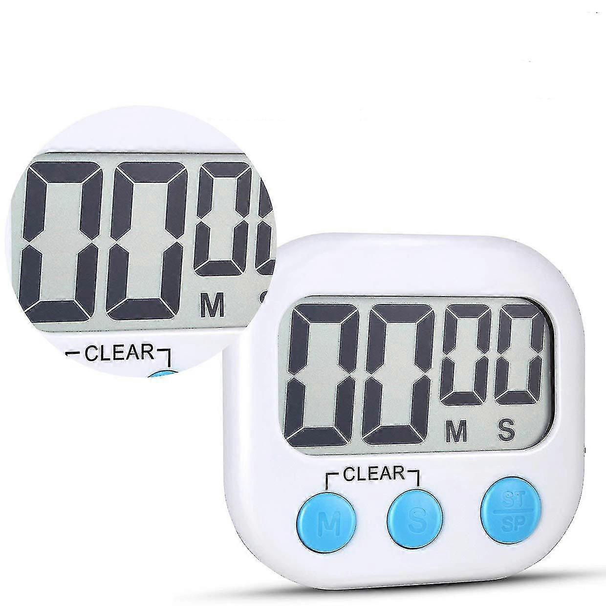12 Pack Digital Kitchen Timer, Big Digits, Loud Alarm