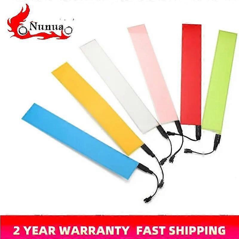 12V Flexible EL Light Panel Electroluminescent Back Light Strip Lamp with Inverter for Home Car Party 30x5cmMotor Vehicle Lighting