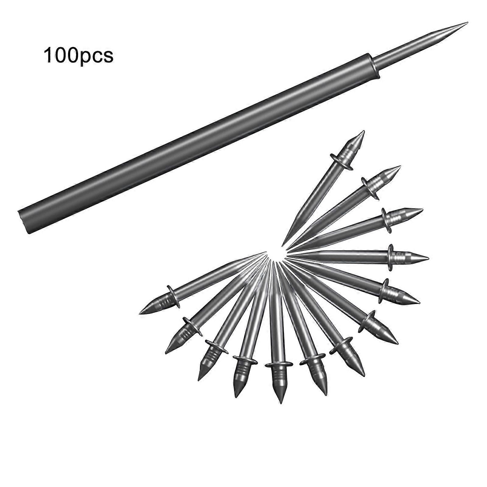 100pcs Angle Double Direction Nailinghorn ClouageLigne de plinthe en bois massif Clou non marqué