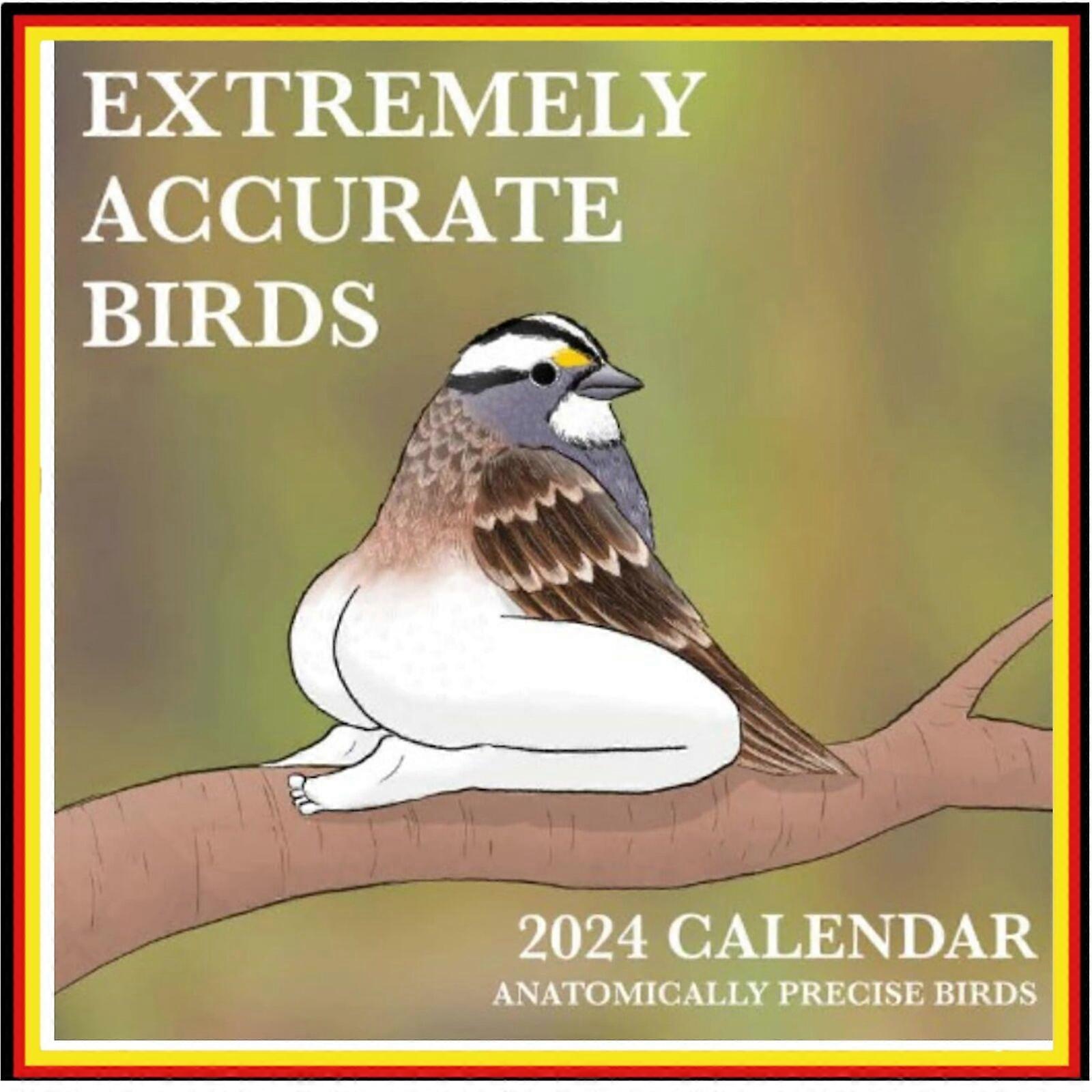 CALENDARIO 2024 DE AVES EXTREMADAMENTE PRECISAS