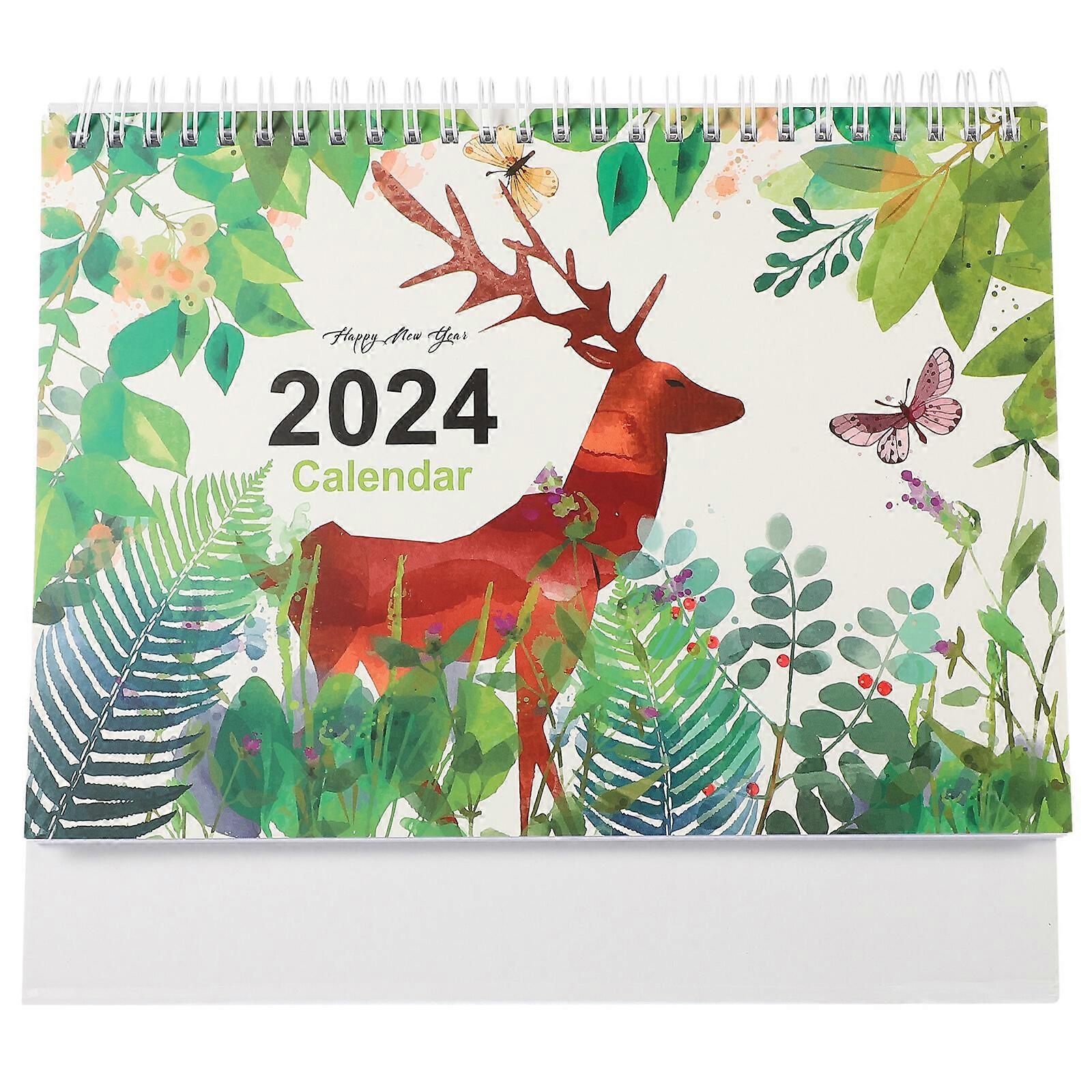 Decorative Desktop Calendar Delicate Standing Calendar Household Desktop Calendar