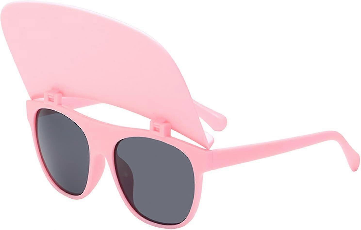 Vierkante flip-up zonnebril oversized trendy flat top rijbril