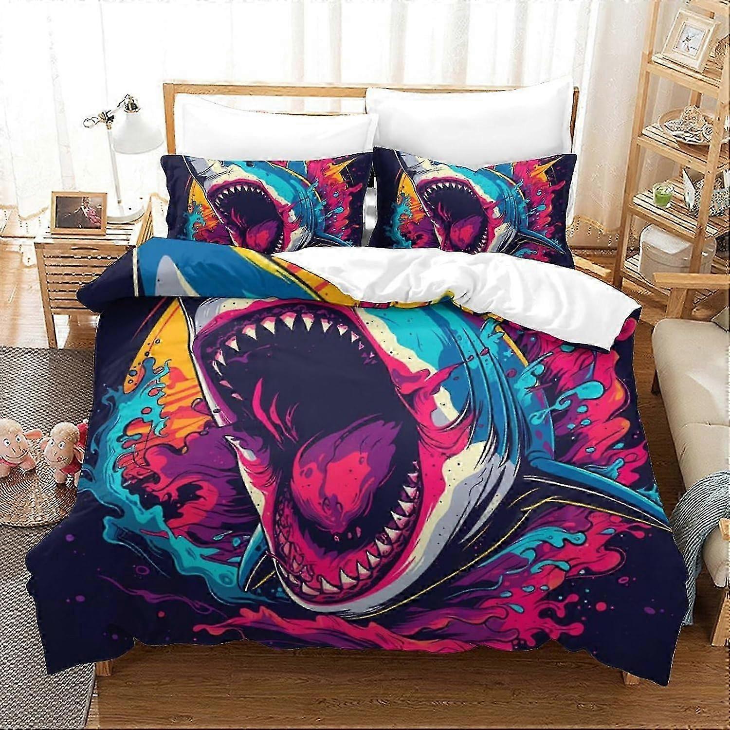 J2669 Lençóis 3D Impressão Conjunto de Cama moda cartoon Capa de edredão conjunto 2 Pcs set Poliéster Respirável Capa de Colcha para Decoração de Quarto Lençóis BBA2669