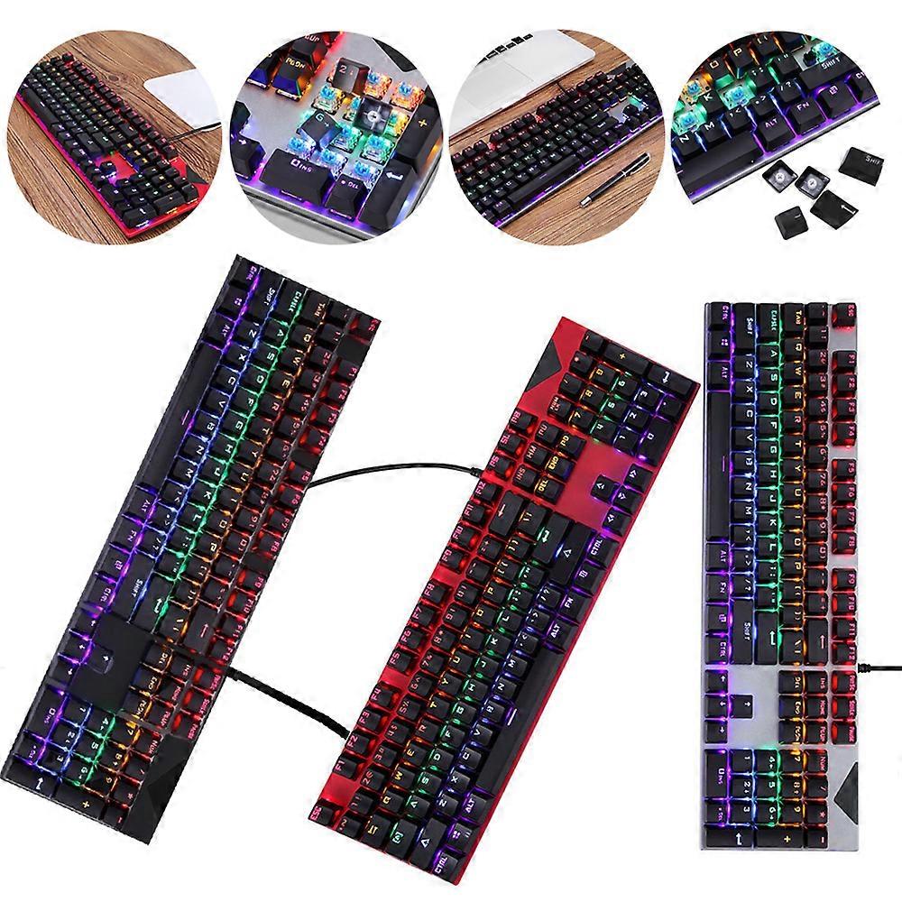 K200 104 Keys Backlight Wired Gaming Mechanical Keyboard Computer Accessory