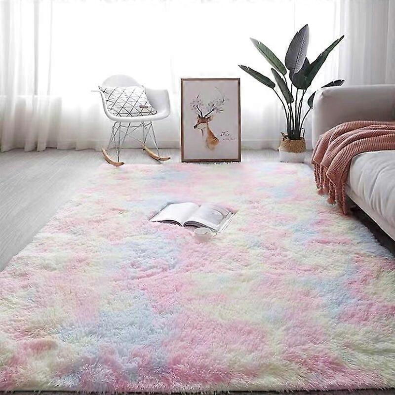 كبيرة الحجم سميكة التعادل صبغ السجاد المطبوعة Alfombra أفخم الكلمة رقيق الحصير غرفة الاطفال فو الفراء منطقة البساط غرفة المعيشة الحصير السجاد حريري