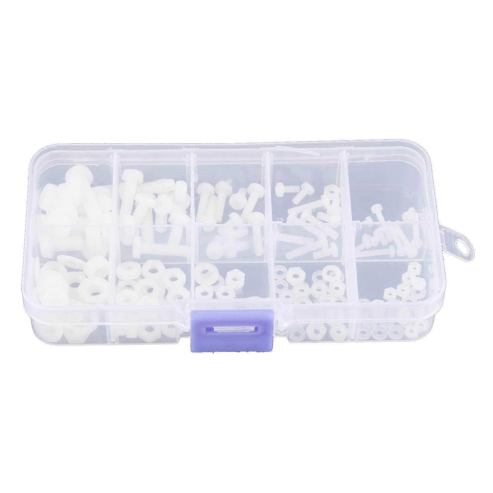 Assorted Screws Bolts Nuts Washers Kit - 150pcs in Box (M2, M2.5, M3, M4, M5)