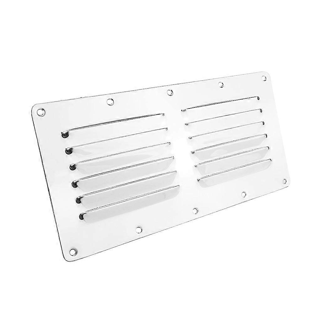 Utskifting lufting panel rustfritt stål rektangulær louvered vent grille