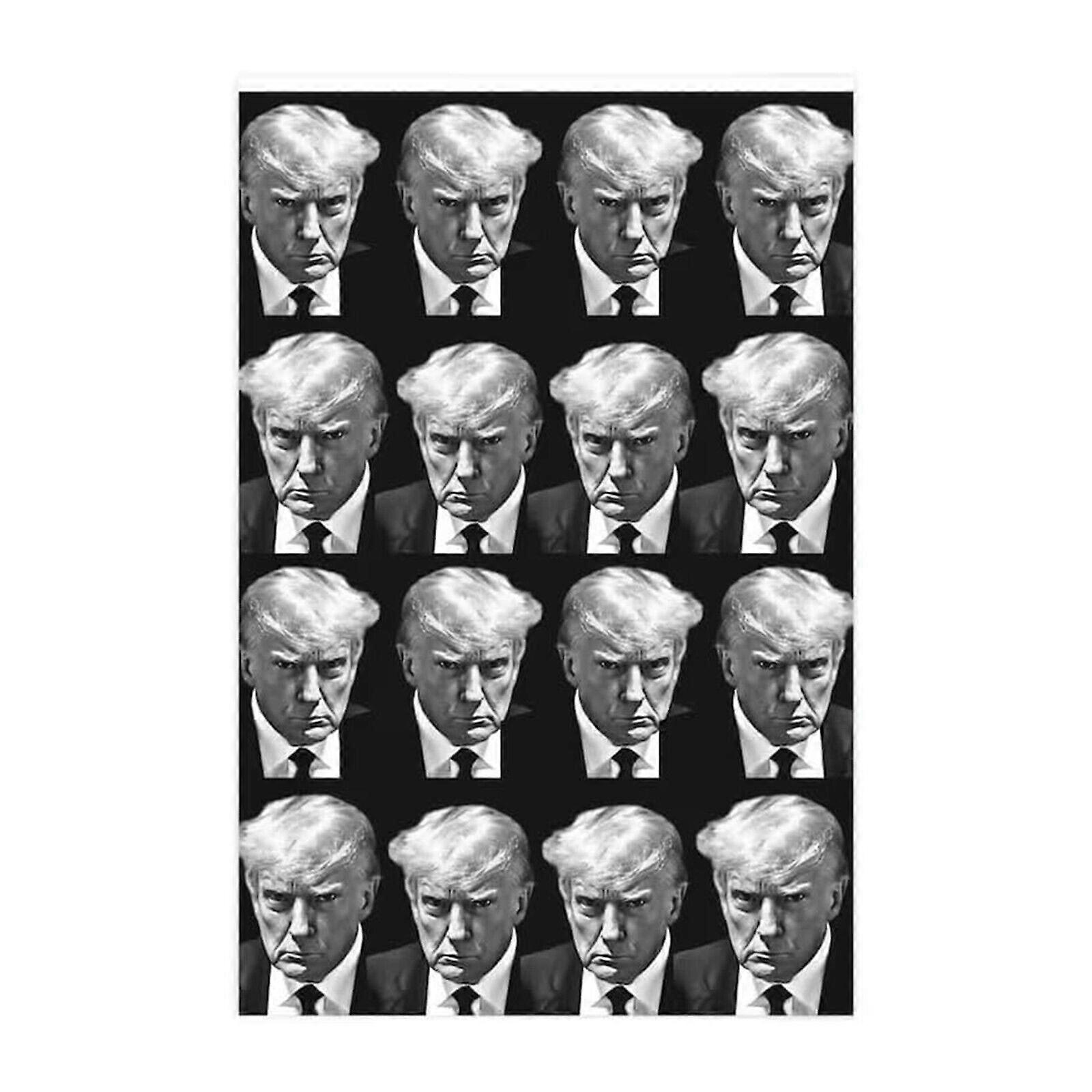 American Donald Trump Santa Hat αστείο χαρτί περιτυλίγματος μόδας, 70x50cm