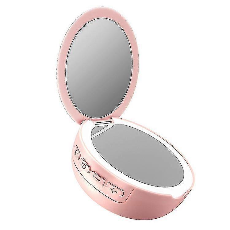 Makeup Mirror And Bluetooth Speaker For Fill Light Lamp Pink
