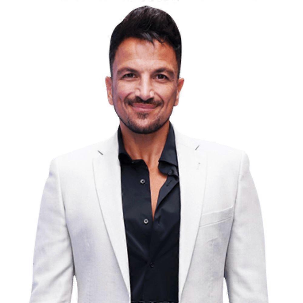 Peter Andre (schwarzes Hemd) Halbkörper-Buddy-Ausschnitt