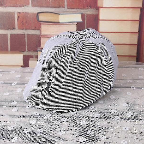 Boys Beret Flat Top Summer Hat [grey]