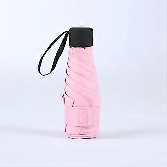 Kleiner Reiseschirm Licht Kompakte gefaltete Regenschirme Geldbörse Größe ---rosa Xq-ys40
