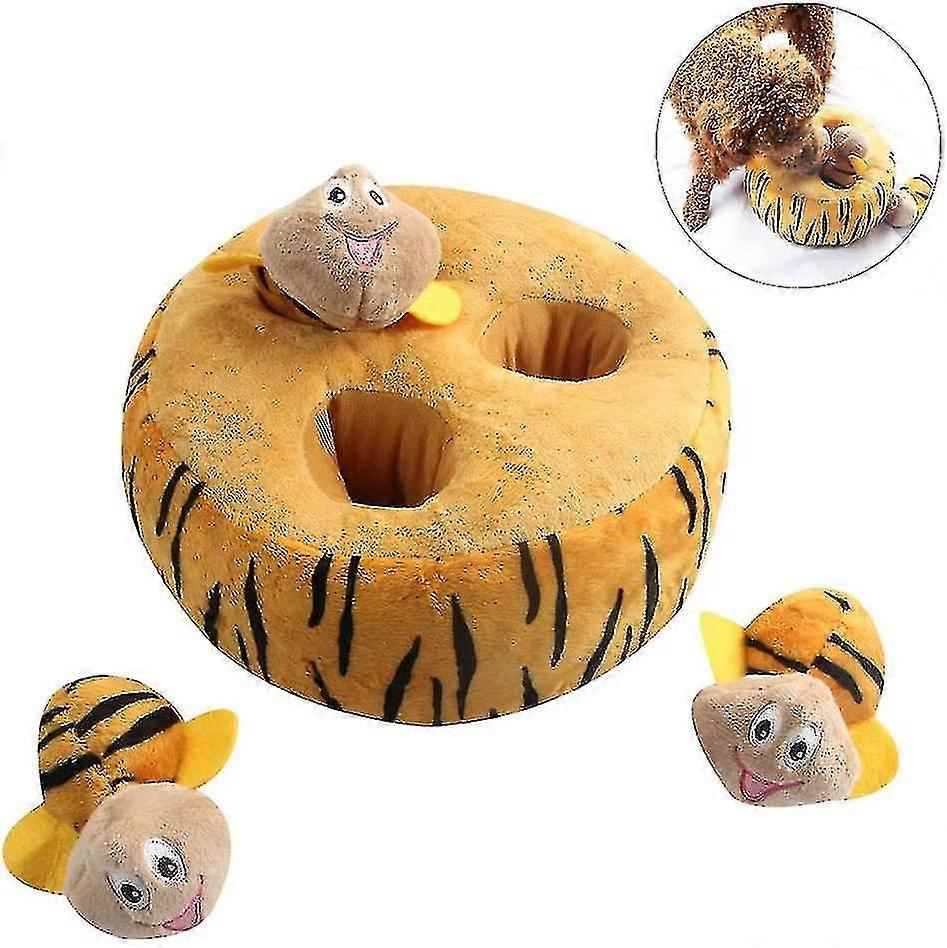 Dog Squeaky Toys Large Hide And Seek Puzzle Dog Plush Toy, Durable Interactive