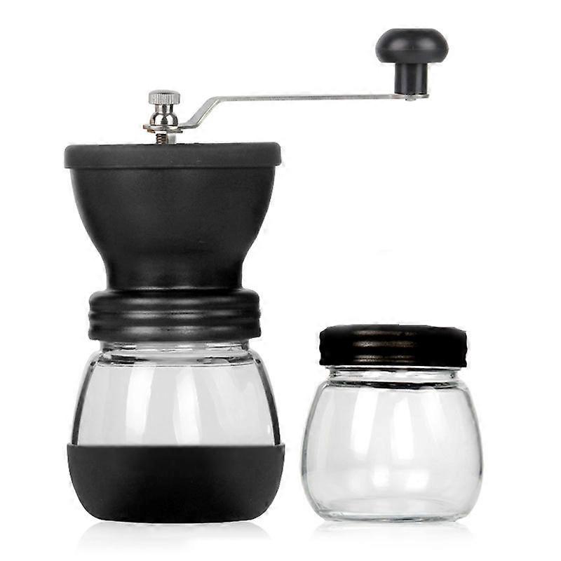 Manual Coffee Bean Grinder Adjustable Coarseness Ceramic Hand Held Mill Portable