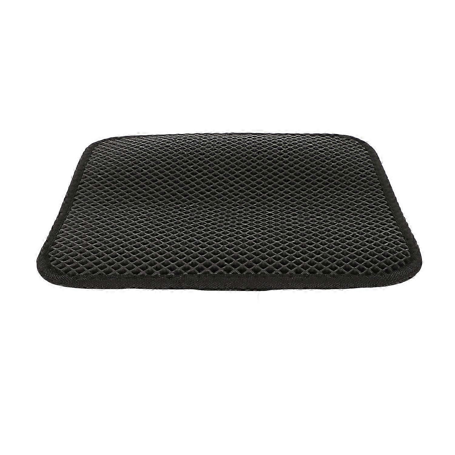 Cat Litter Pad Prevent Slip Waterproof Bottom Double Layer EVA Litter Trapping Mat for Kitten 30x30c