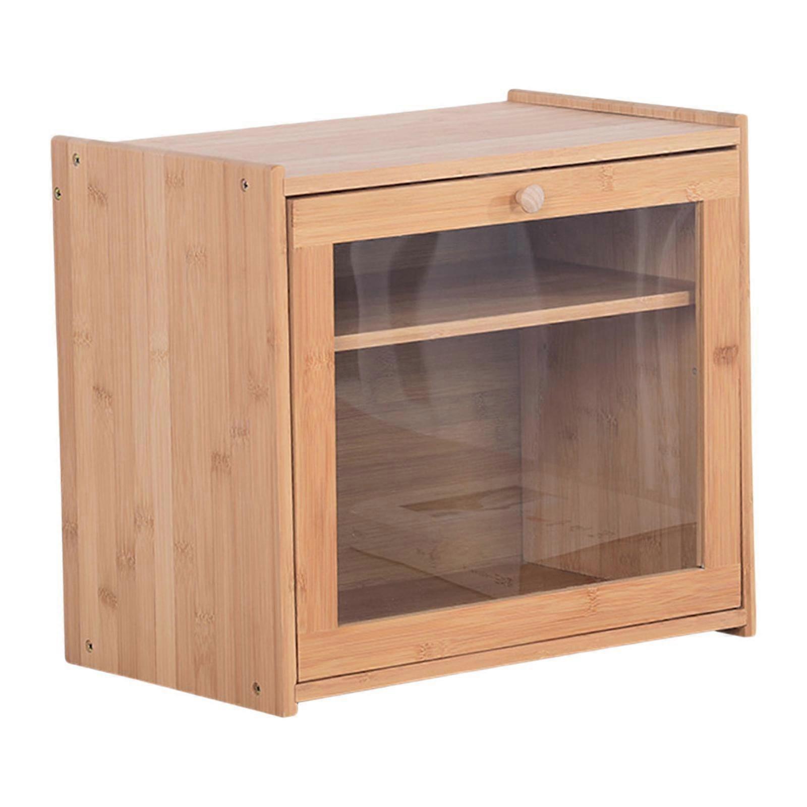 Double Layer Bread Box Kitchen Canister for Bakery Kitchen Counter Farmhouse