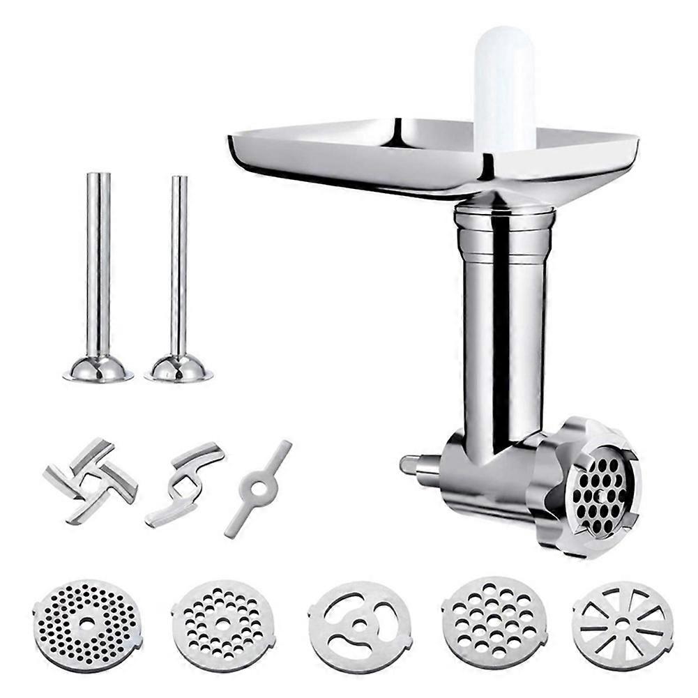 Food Grinder Attachment for Stand Mixers,Meat Grinder Attachments,Sausage Stuffer Tubes,4 Grinding