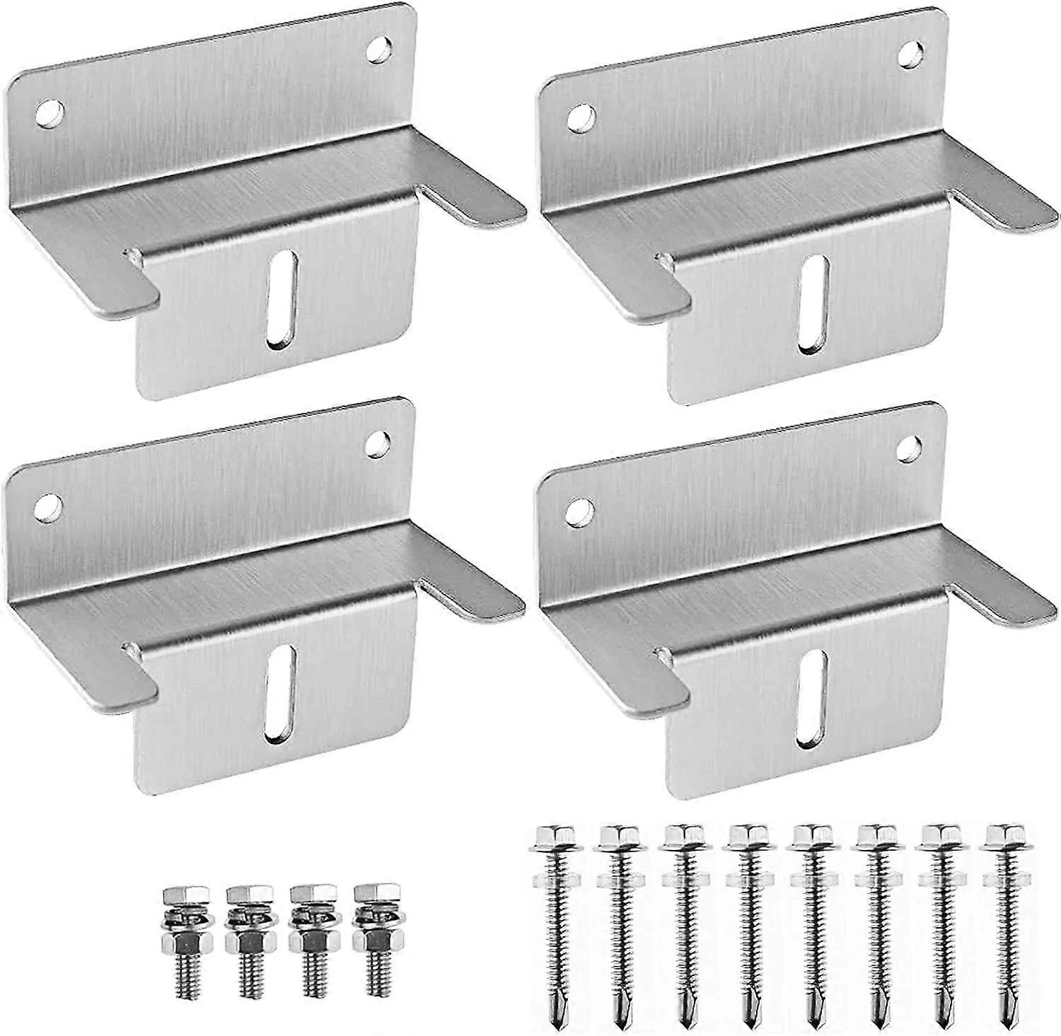 8x Solar Module Bracket Set Solar Panel Mounting Z-Bracket Holder Roof Motorhome