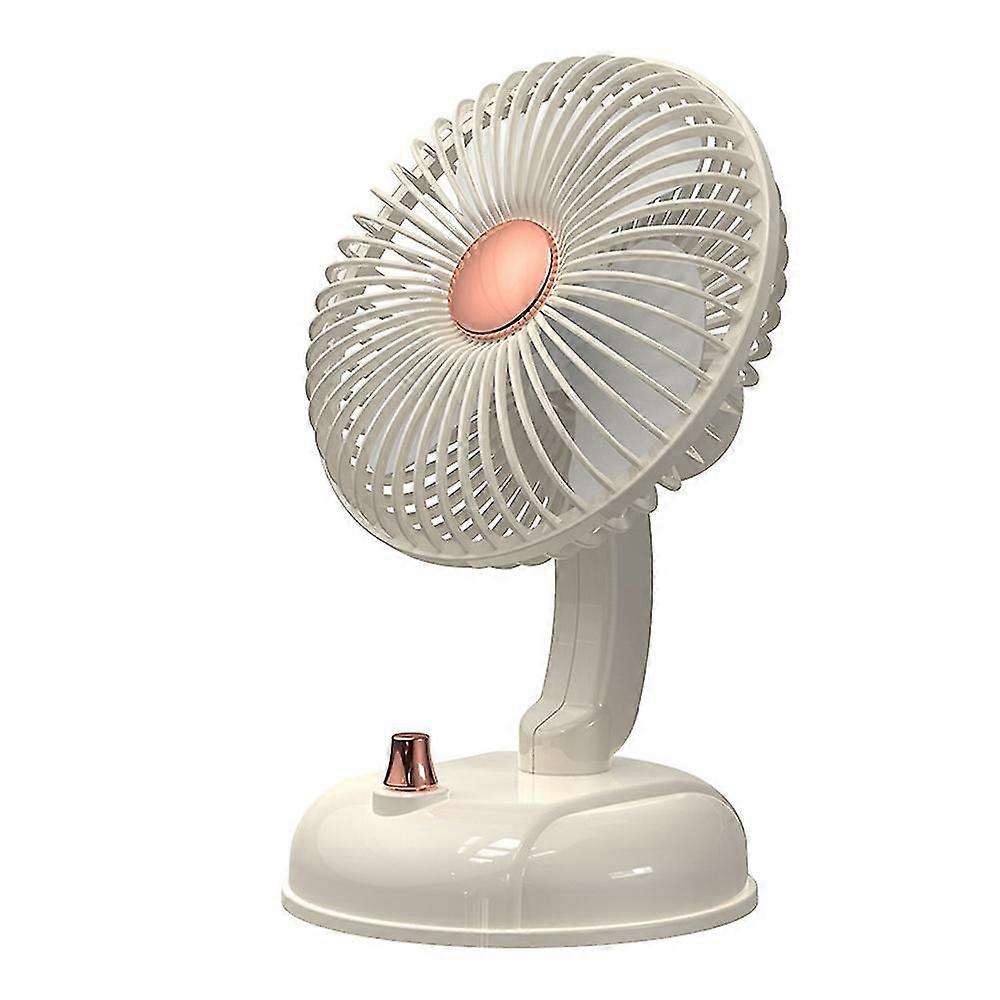 Retro Desktop Fan Household Shake Head Office Desktop Mute Wireless Usb Small Electric Fan