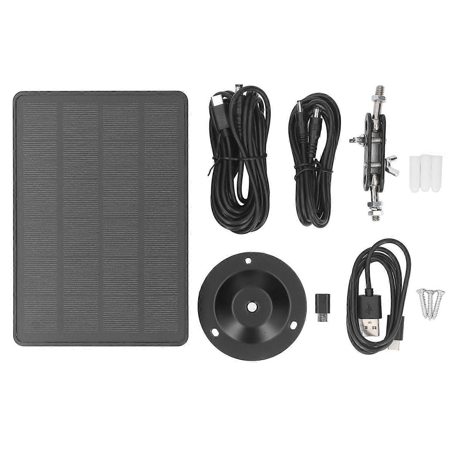 Trail Camera Solar Panel 6V 1.6A 5V 2A 3.2W Waterproof Portable Adjustable Solar Battery Panel for O