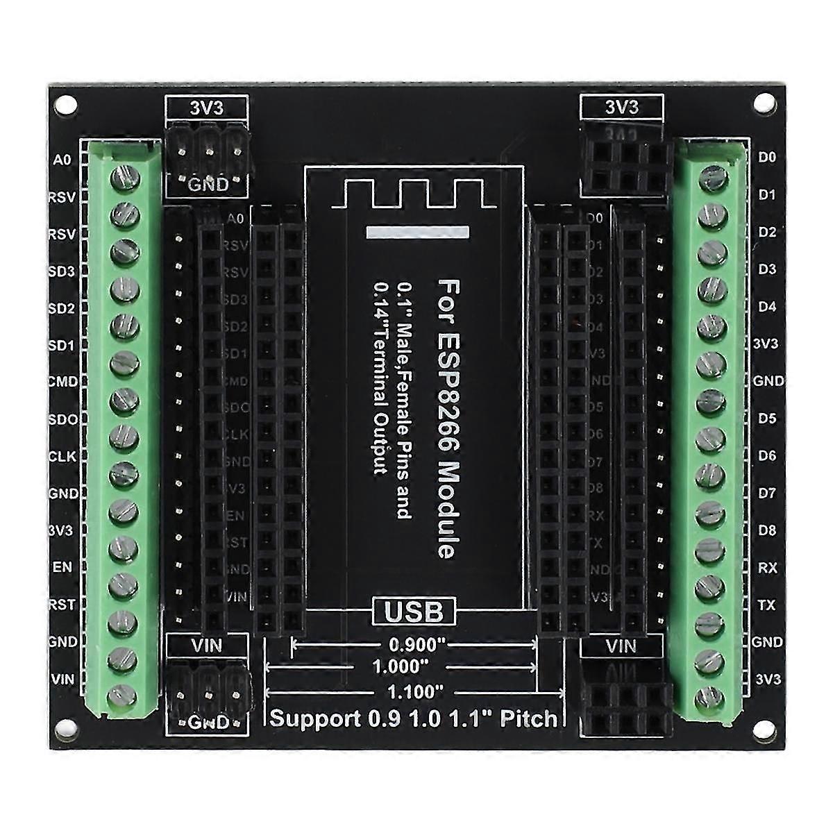 Esp8266 Erweiterungskarte 30pins gpio 1 in 3 Breakout-Platine kompatibel mit Esp8266 Esp-12e Nodemcu Entwicklungsplatine