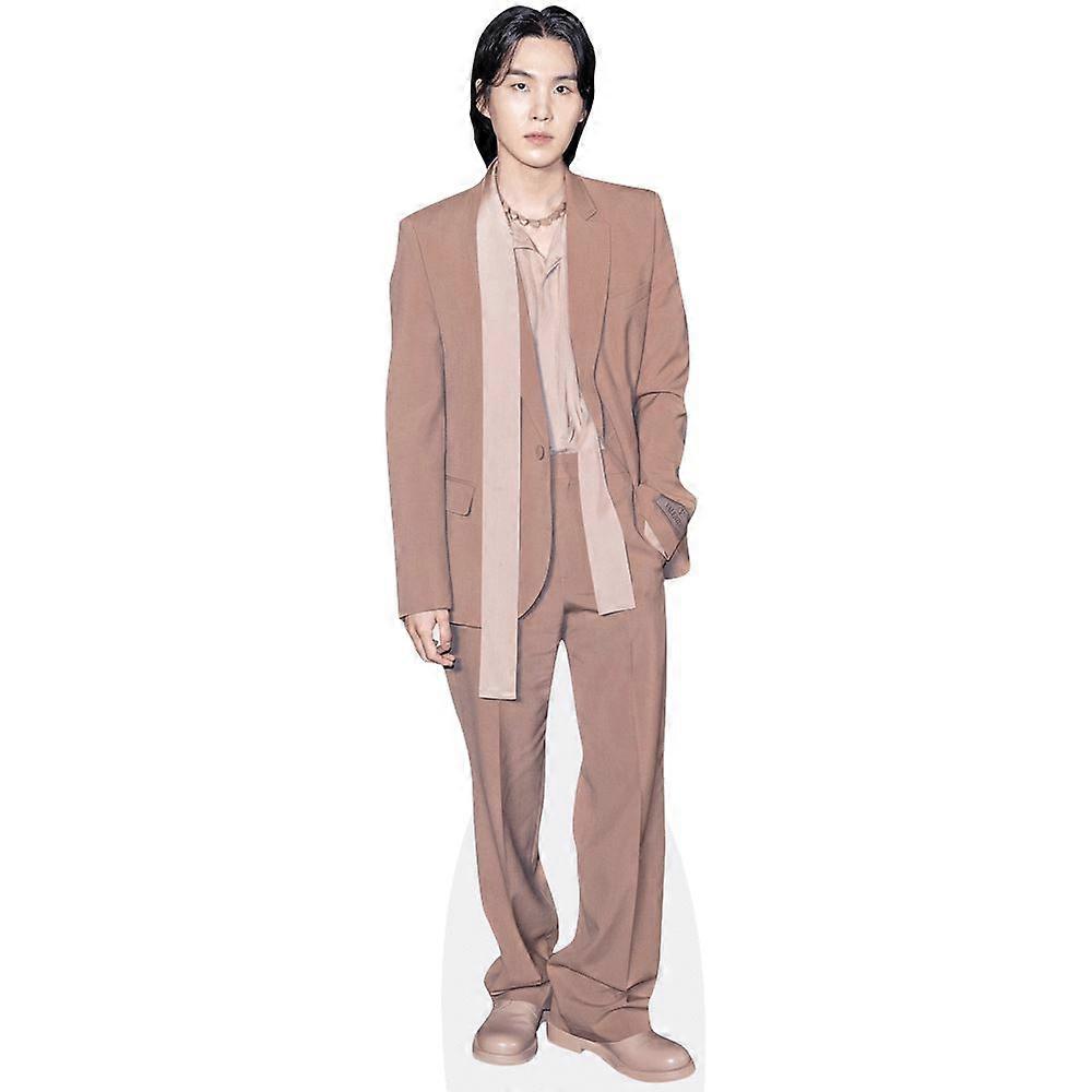 Suga (Beige Suit) Cardboard Cutout (lifesize OR mini size). Standee. Stand Up.