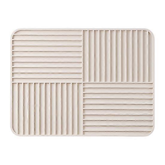 Silicone Drain Mat Multifunctional Non-slip Drying Pad for Kitchen Tableware Anti-scald Coaster Quick Draining Mats for Home Bar Restaurant