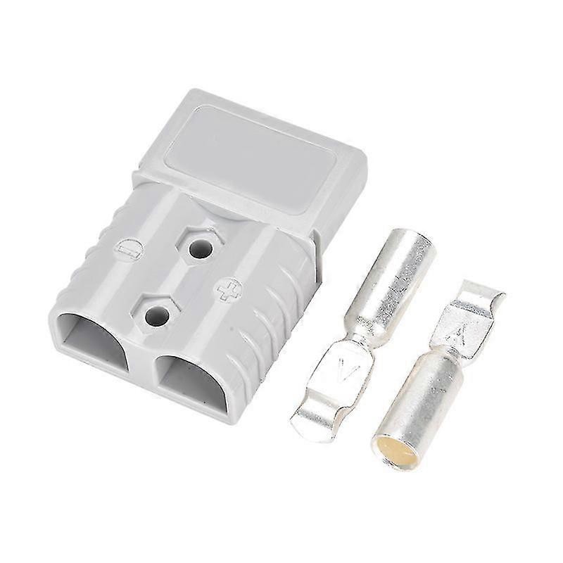 Battery Connector, 120amp Battery Quick Disconnect Connector Plug Kit Cable Terminal Battery Power Connector, (1set, Grey).