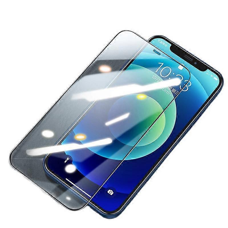 Protector Compatible for iphone13/13pro New full-screen cold-engraved tempered film with black edges Resistant, Easy Install - Case Friendly