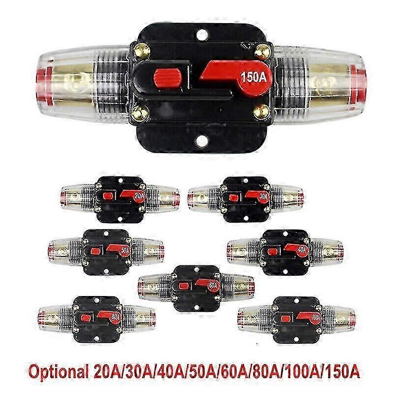 20-150amp Circuit Breaker Dual Battery Ip67 12v-24v Fuse Manual Reset Waterproof Zekai