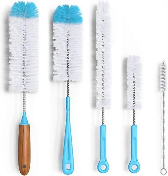 Brush Cleaner Set, Long Brushes, Water Bottles, Straws