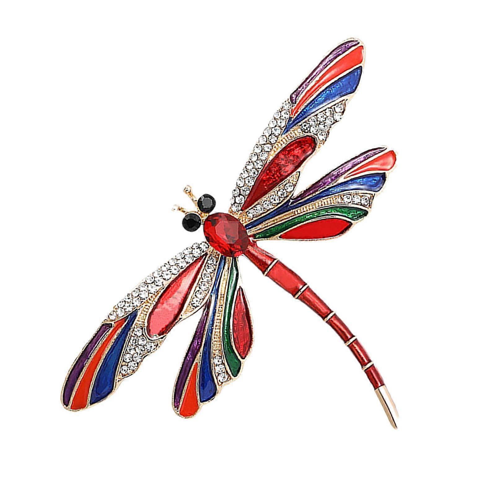Versatile Rhinestone Dragonfly Brooch | Easy-to-Use Fly Accessory